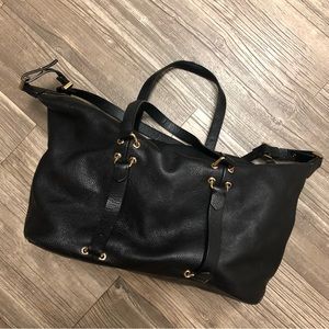 Black Zara purse with gold details
